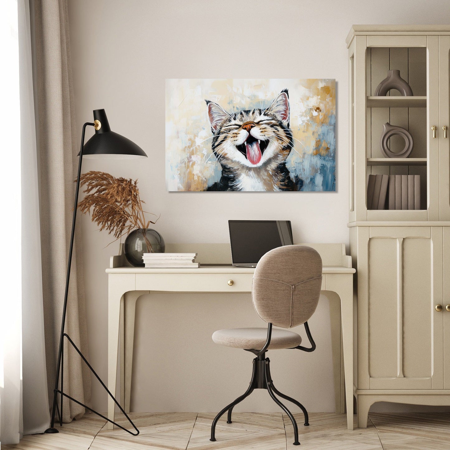 Joyful Whiskers Canvas