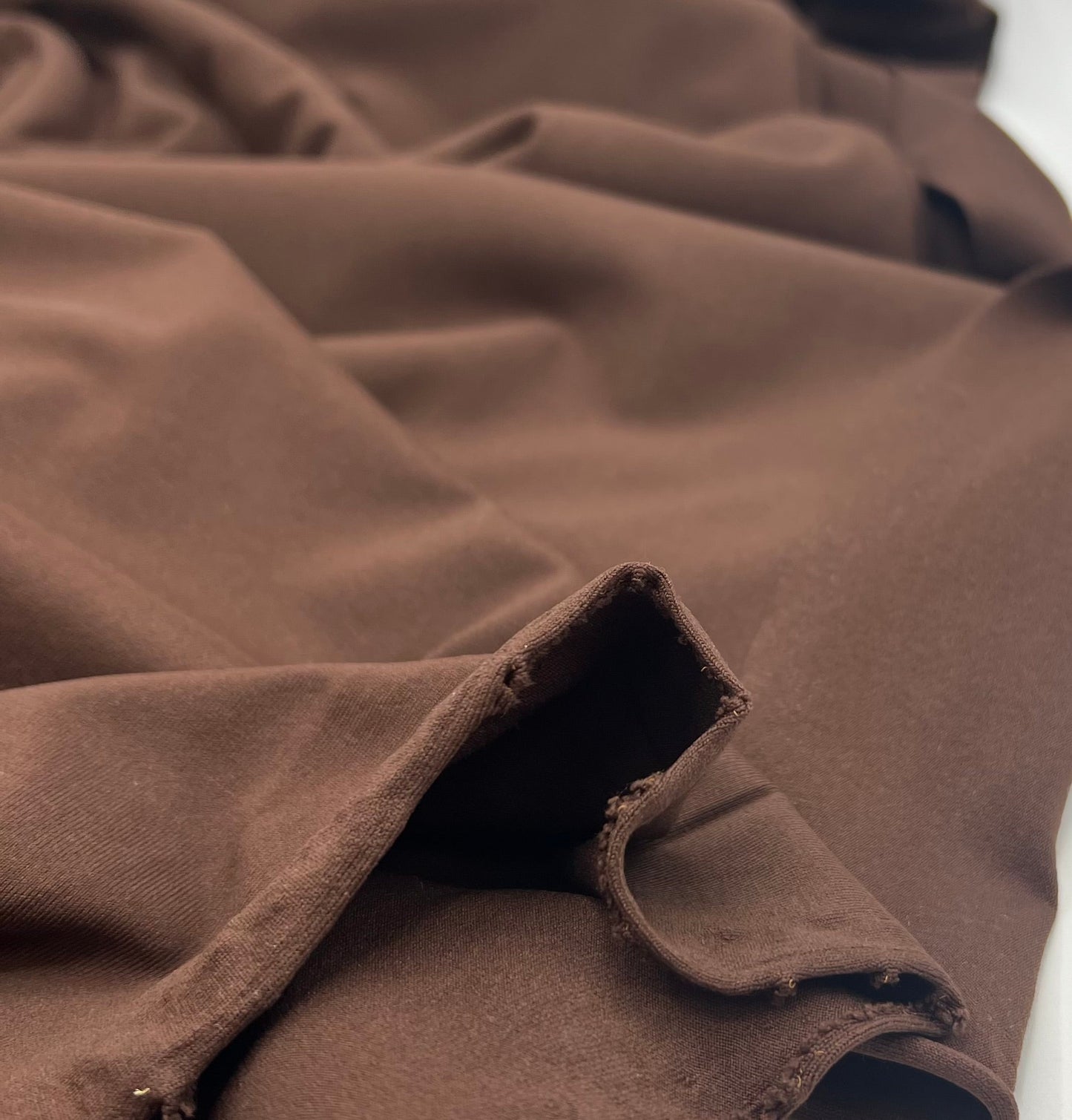 Brown Stretch Jersey 220GSM 4 Way Stretch Fabric