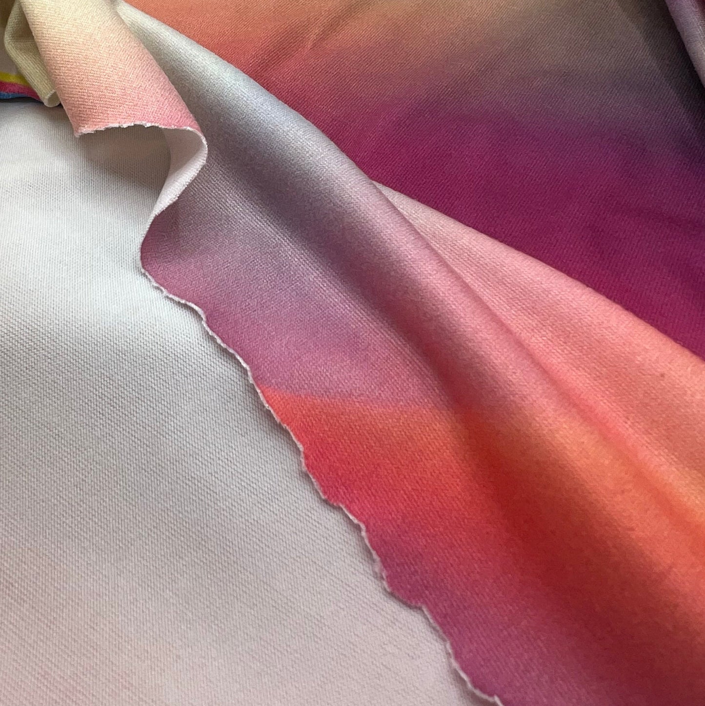 Bright Multi Colour Super Soft Print Stretch Fabric
