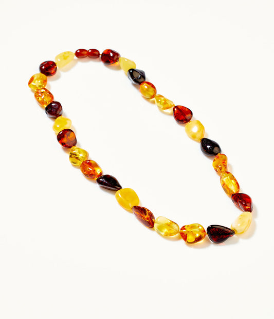 RAW Amber Multicolour Beaded Necklace