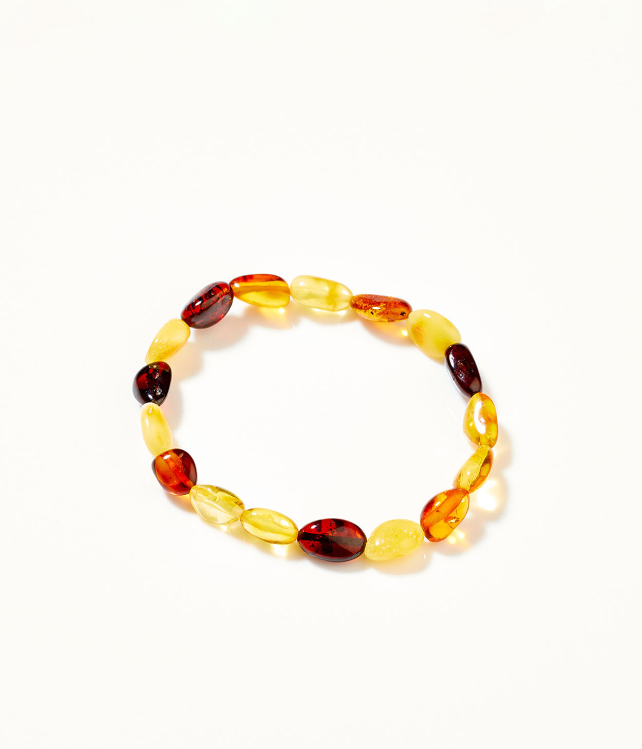 RAW Amber Multicolour Beaded Bracelet