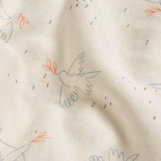 Dove Organic Cotton Muslin Swaddle