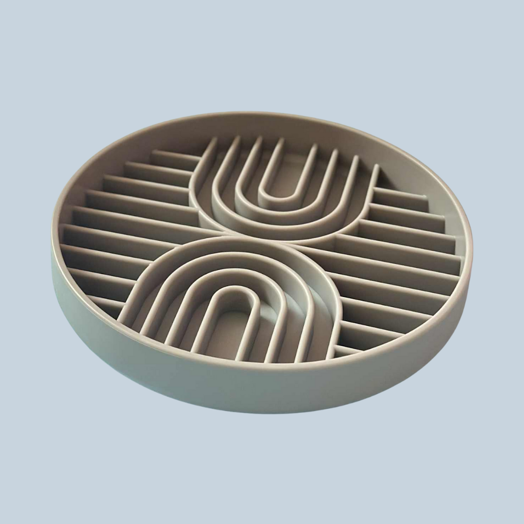 Slow & Steady - 2-in-1 Slow Feeder Bowl & Lick Mat | Calmer Mealtimes | Tail Tips UK
