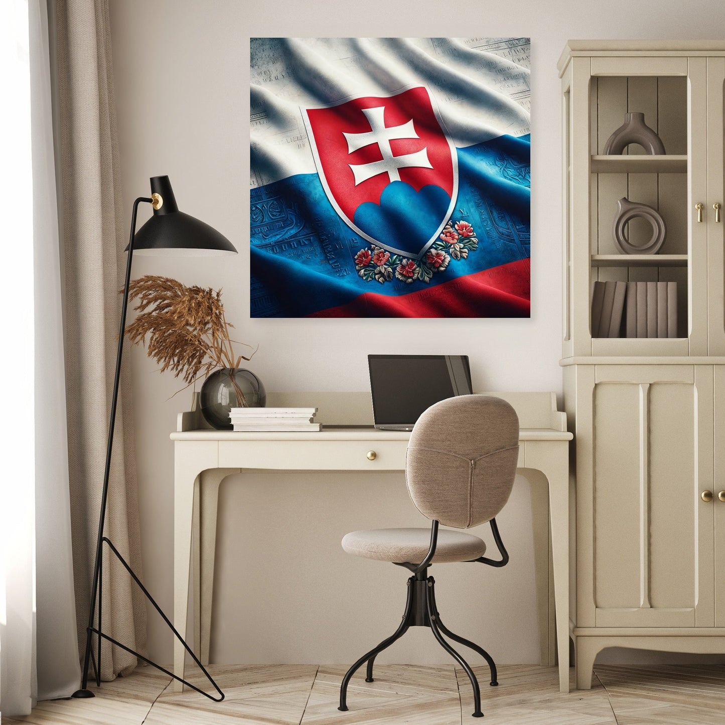Slovakia Emblem Canvas