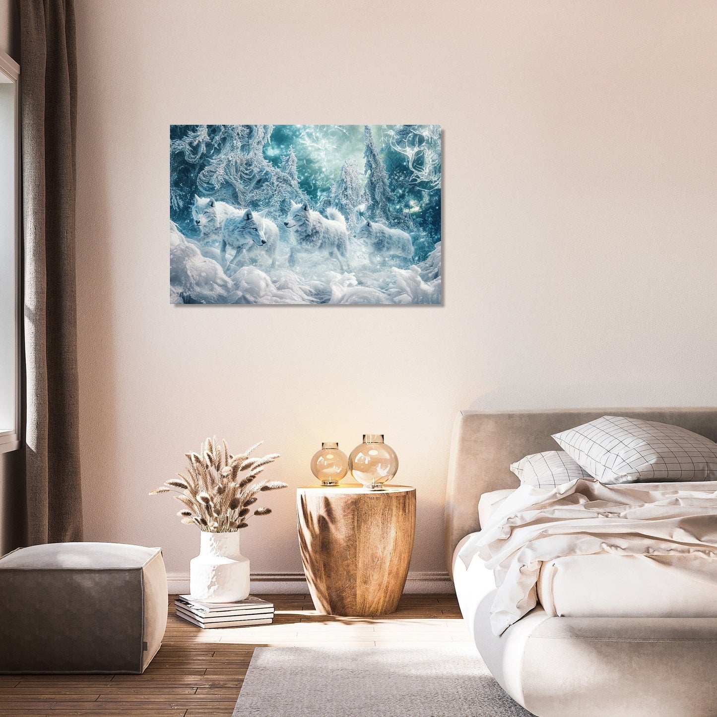 Ethereal Wolf Pack Canvas