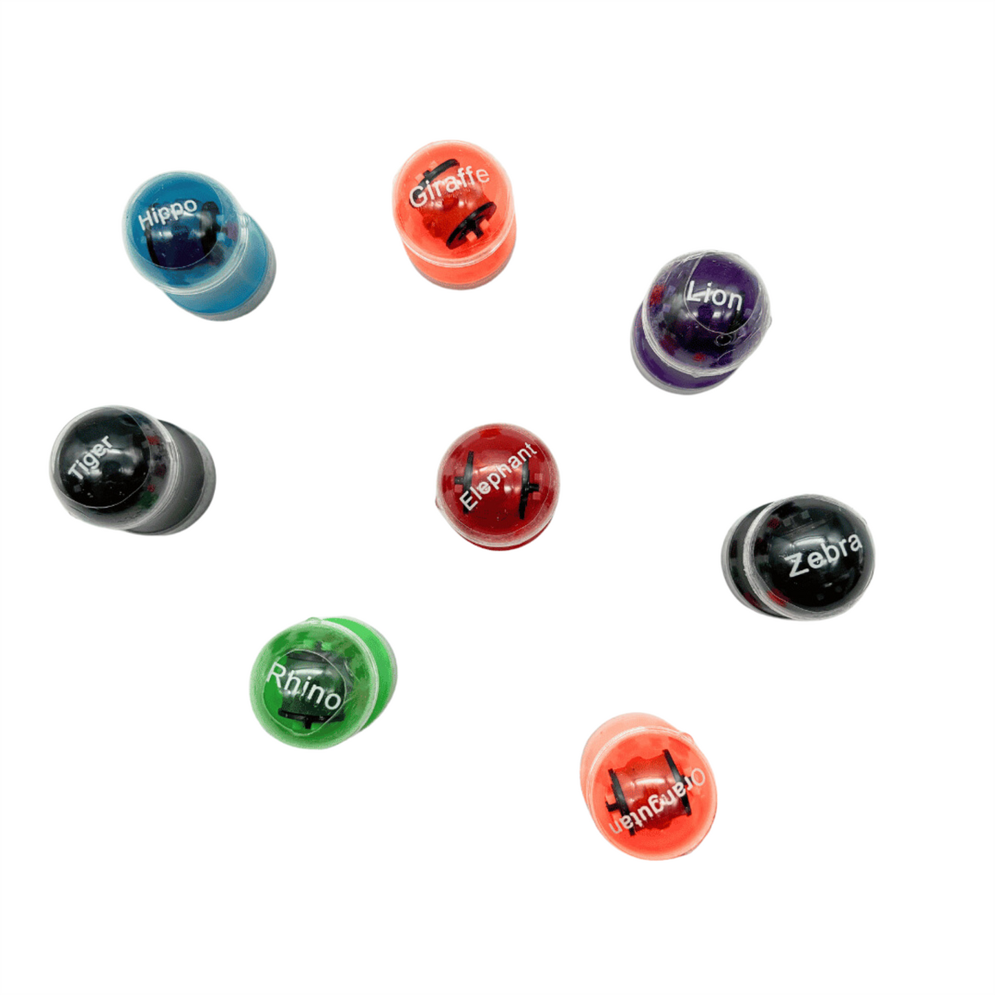 Double Sided Self Inking Wild Animal Stamper with Roller (single)