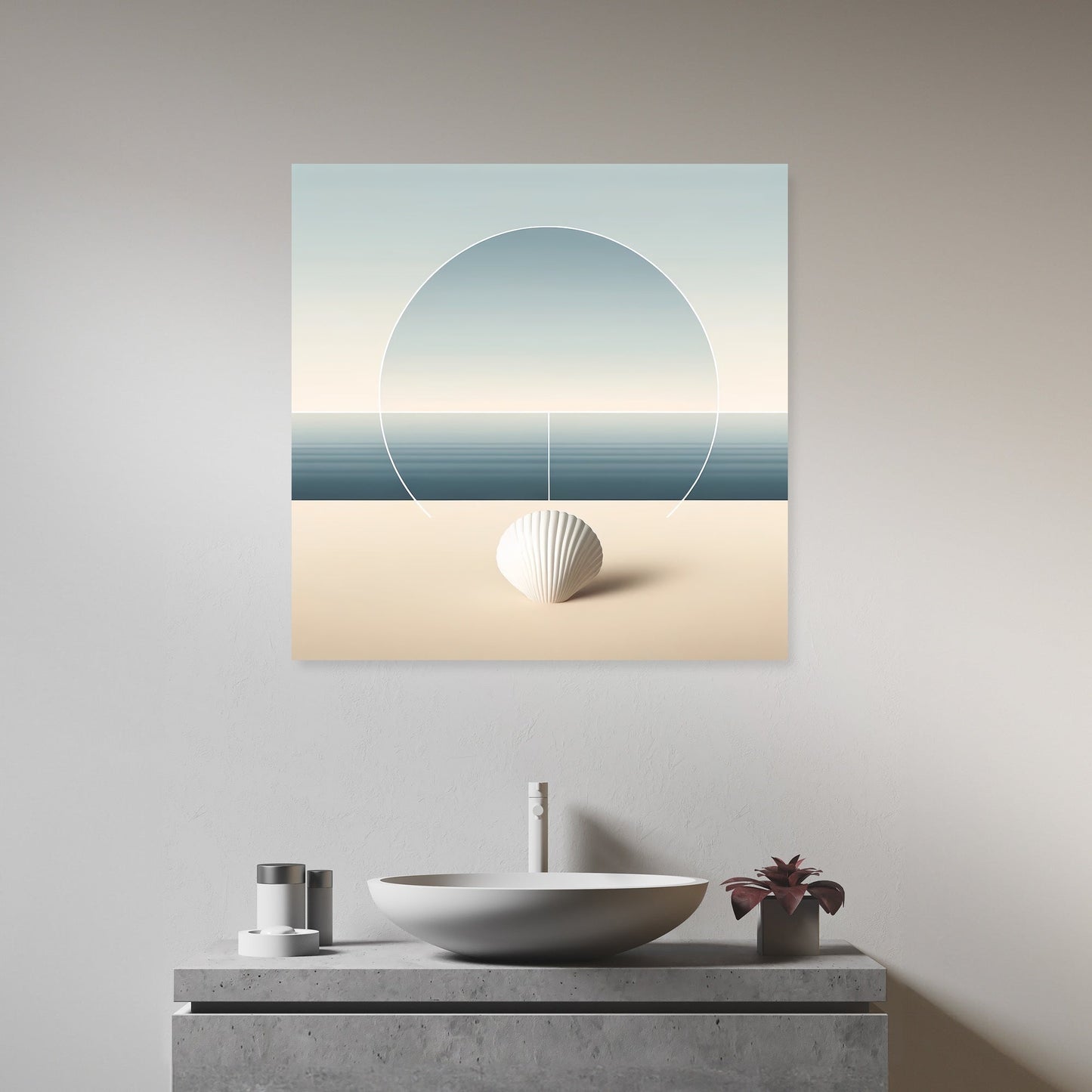 Minimalist Tide Canvas