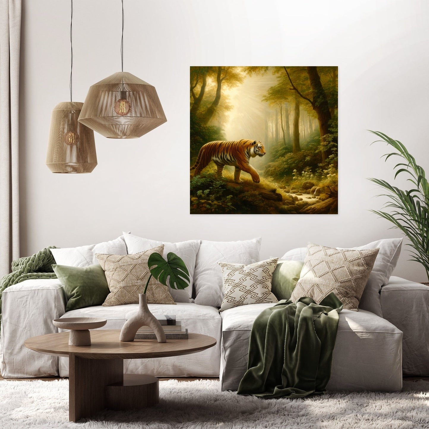 Classical Forest Tiger Canvas
