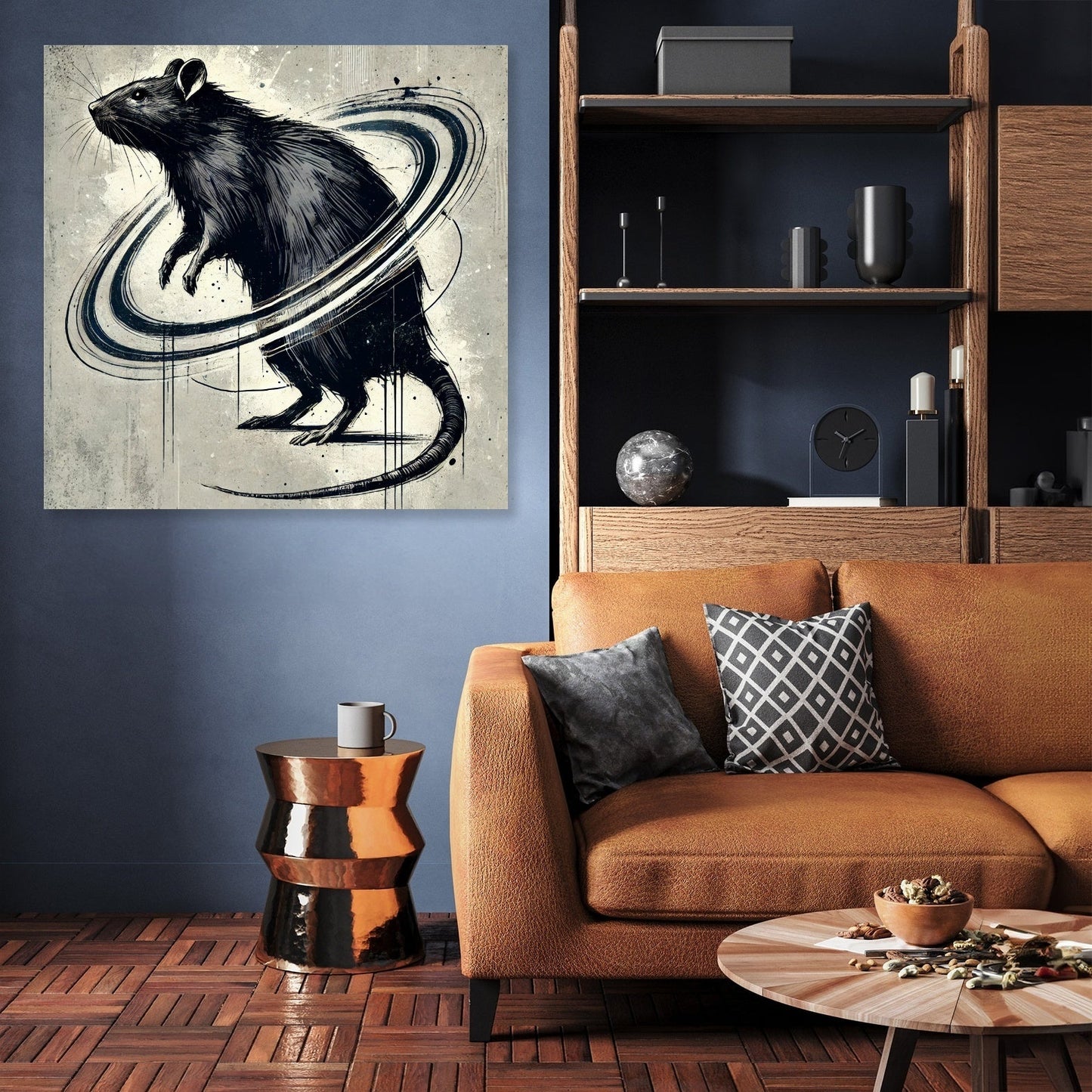 Cosmic Rat Sketch Canvas