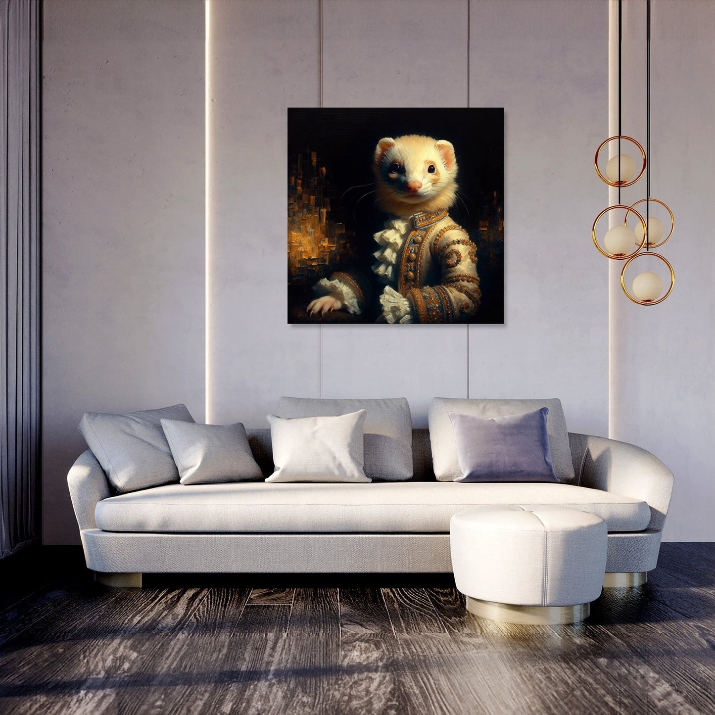 Regal Ferret Majesty Canvas