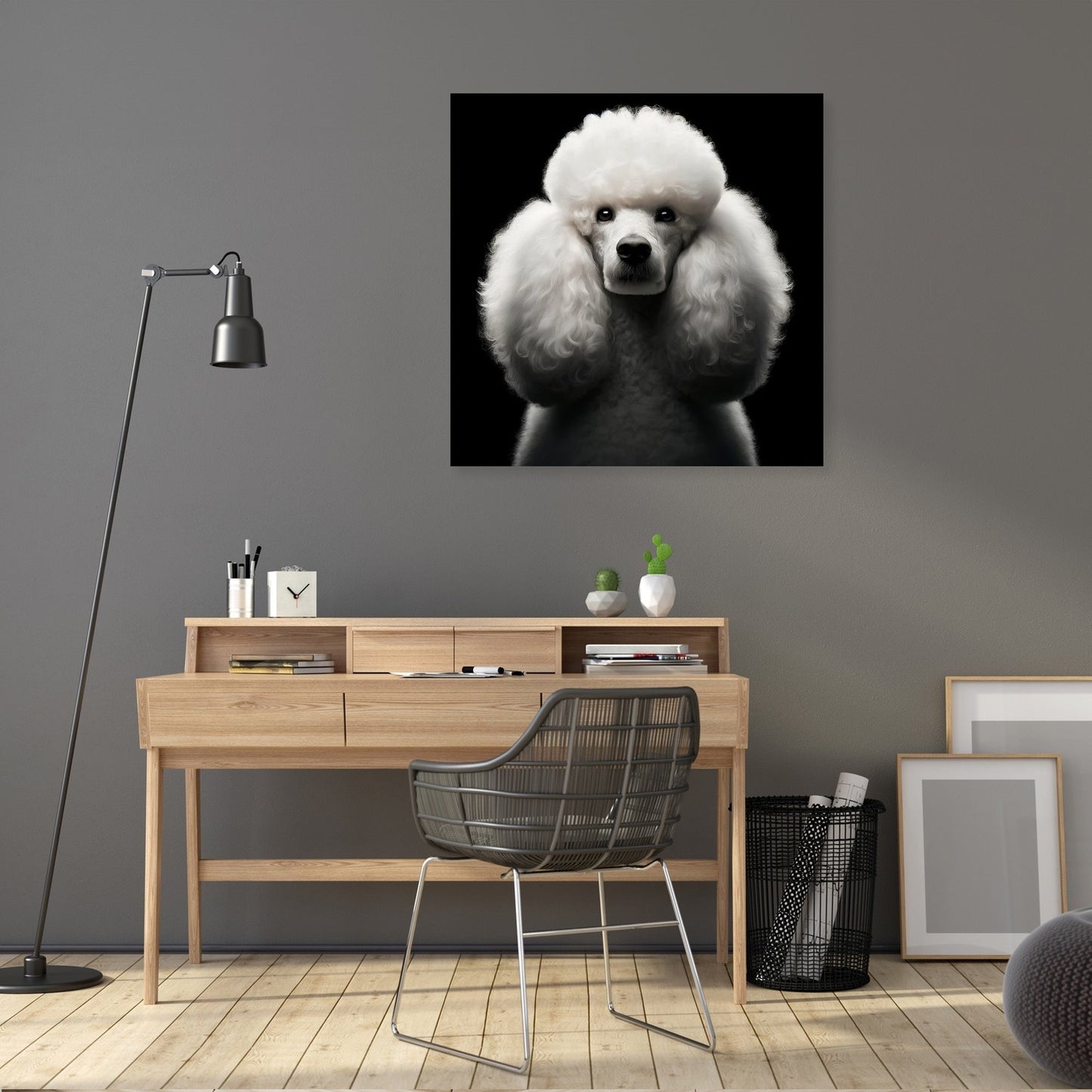 Regal Poodle Canvas