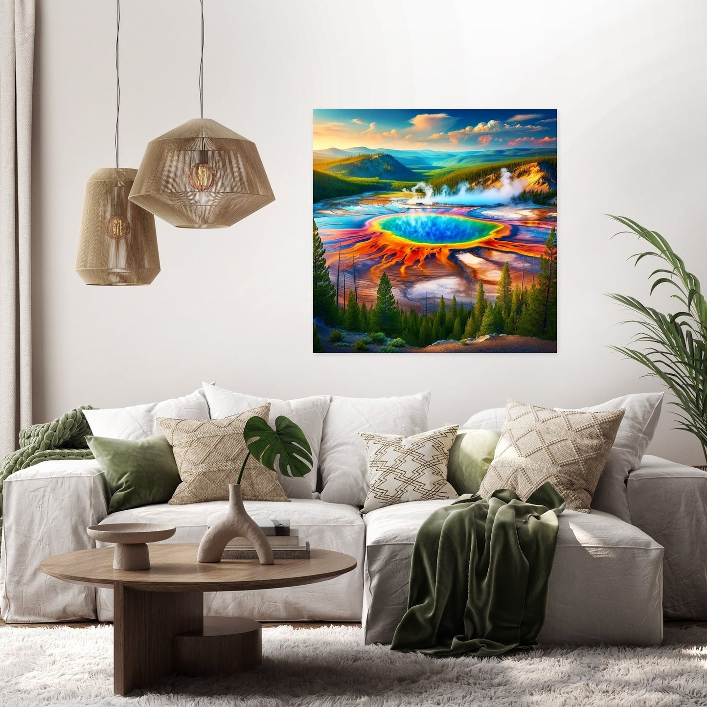 Grand Prismatic Vista Canvas