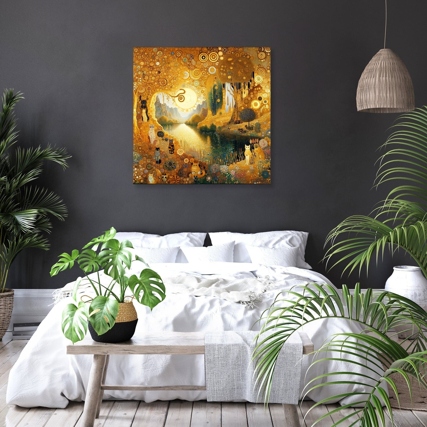 A Cat's Wonderland Canvas