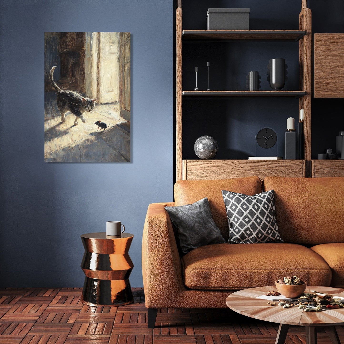 Cat and Mouse Chase Canvas