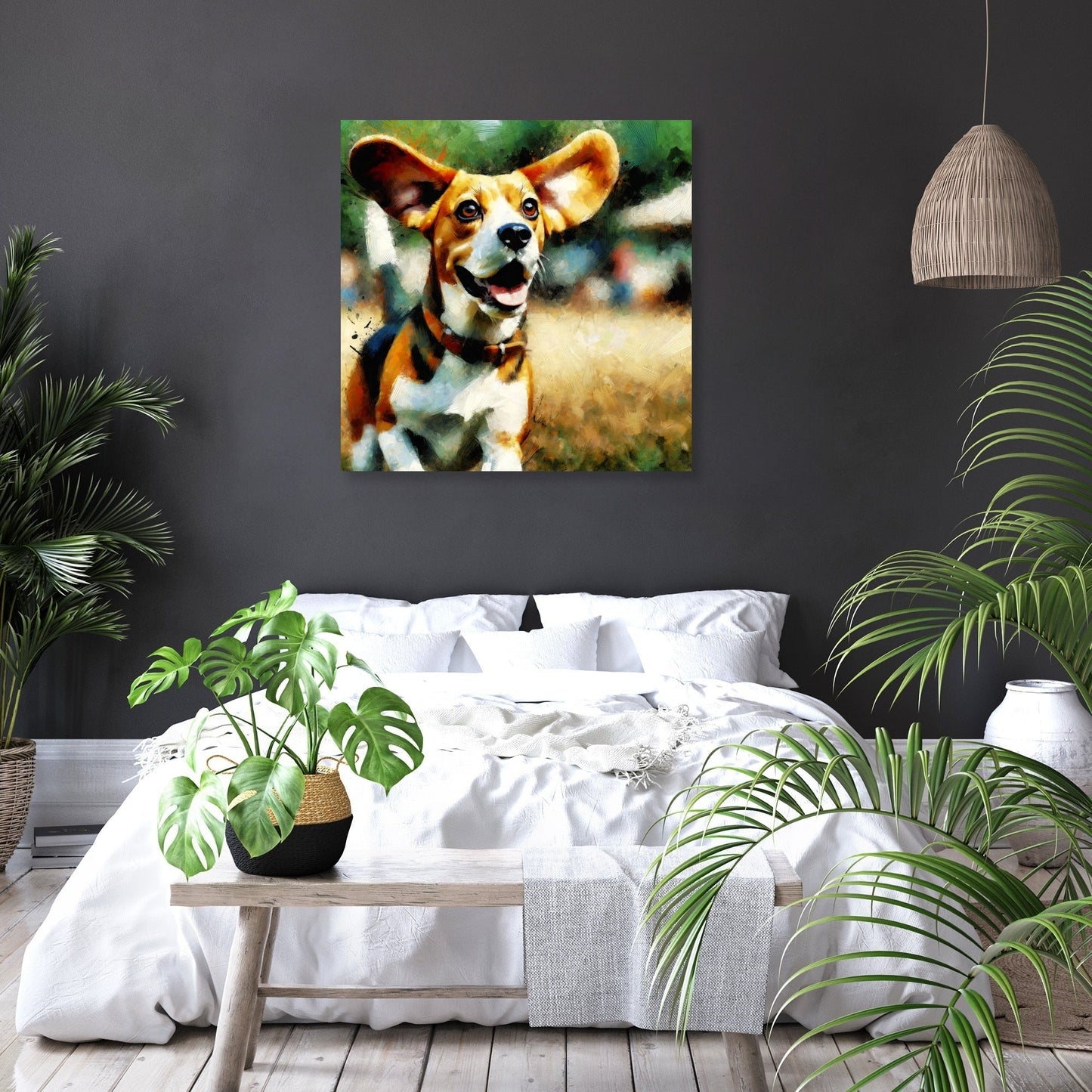 Joyful Beagle Escapad Canvas