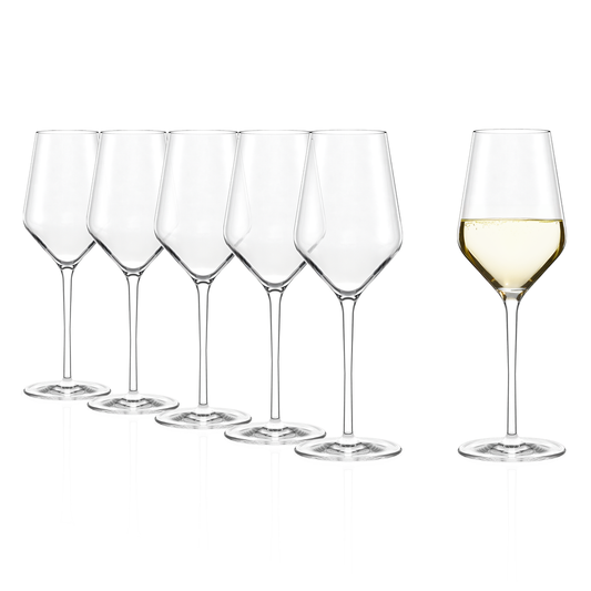 Stolzle Lausitz Quatrophil White Wine Glasses - 405ml - Set of 6
