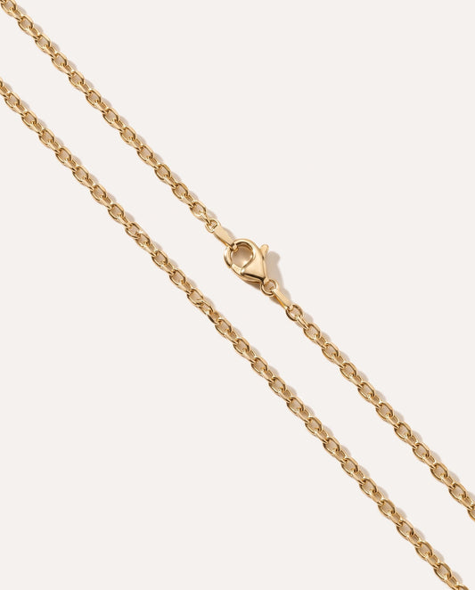 17.5" (45cm) Gold Plated Anchor Chain