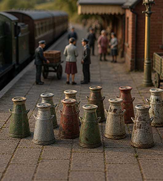 O Scale Ready to Paint Milk Churn (17 Gallon)
