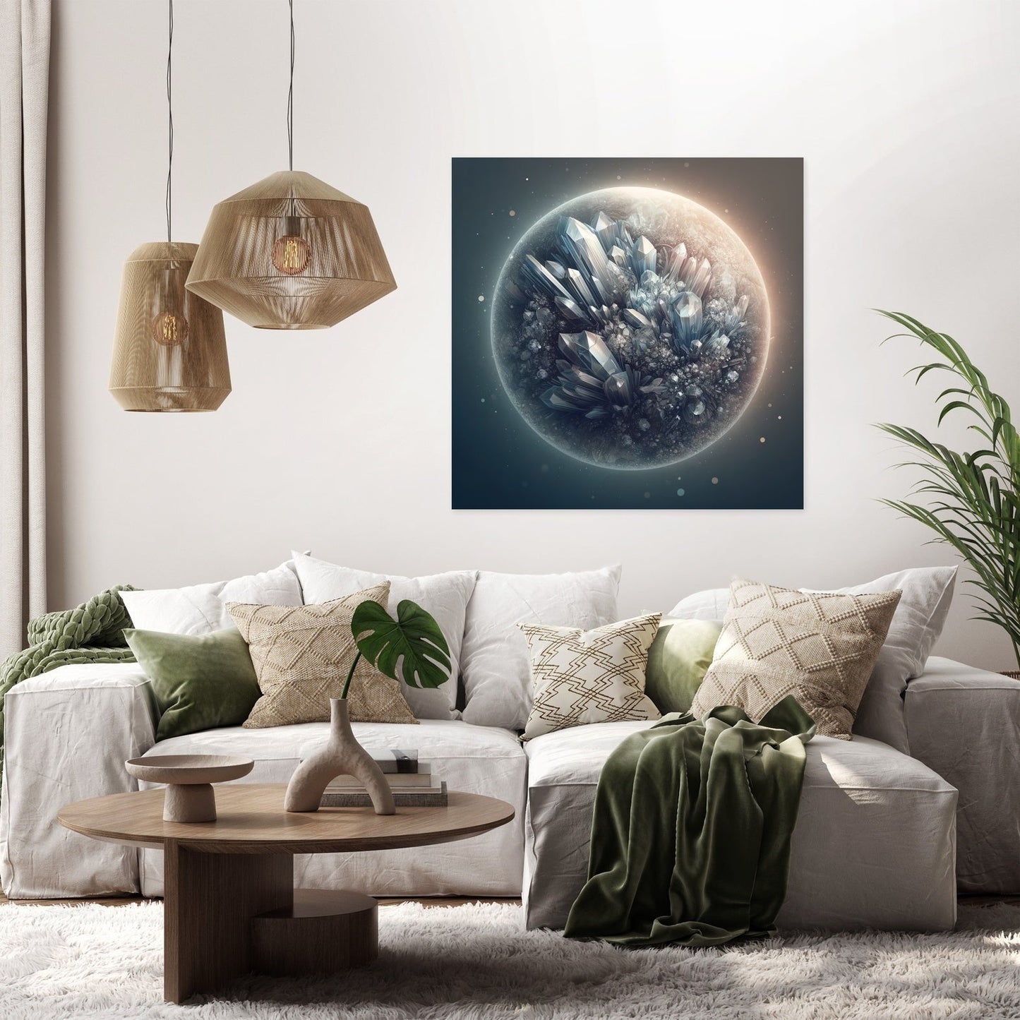 Crystal Planet Canvas