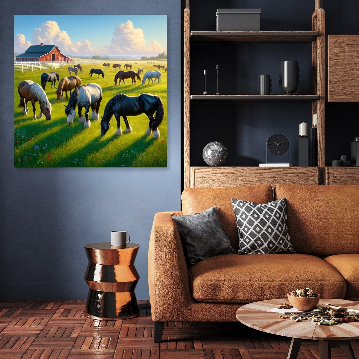 Pasture Horses Canvas