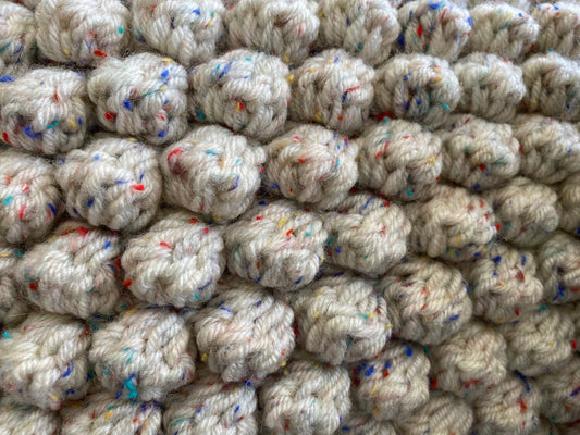 Naturals - Bobble Cushion with Coloured Fleck (50x30)