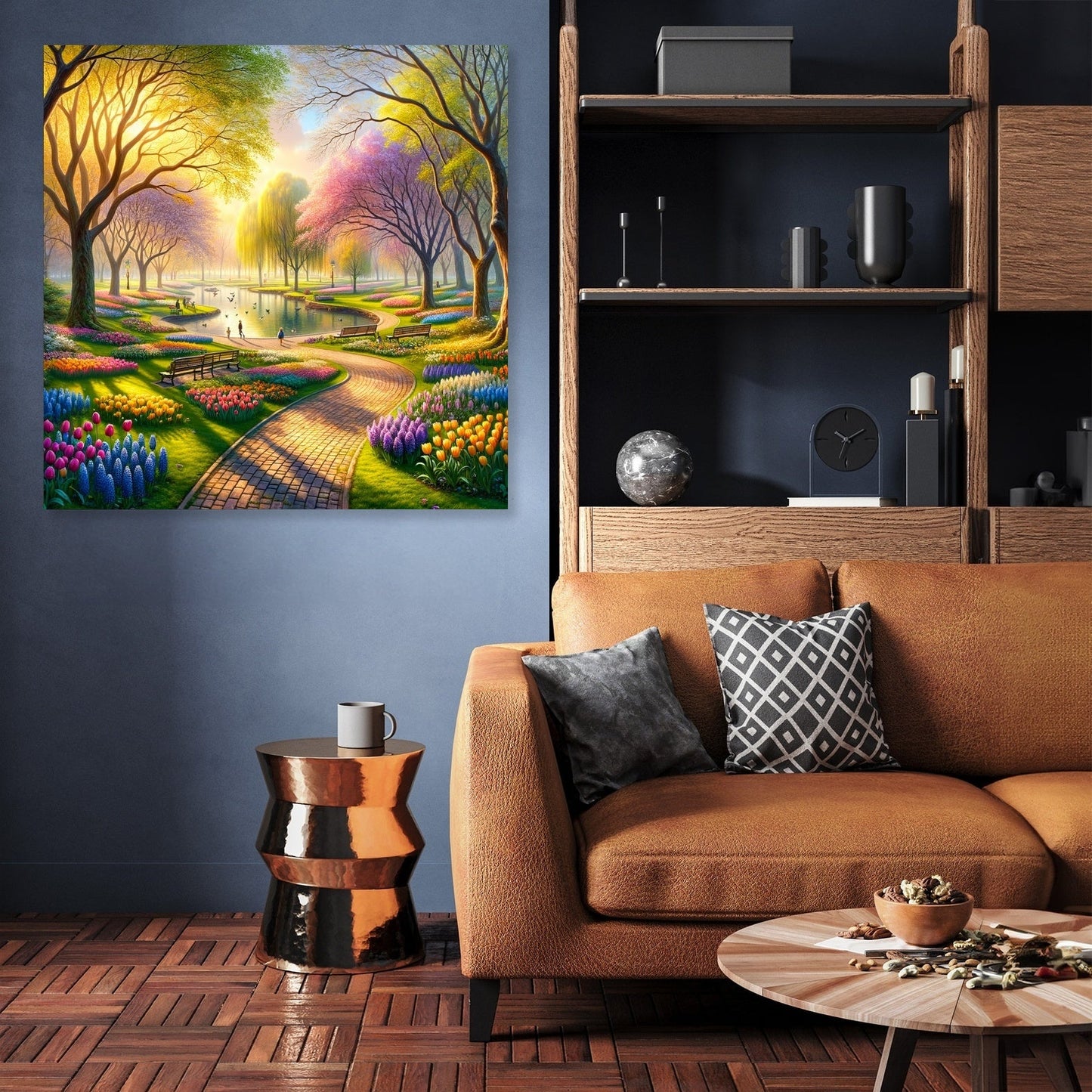 Spring's Embrace Park Canvas