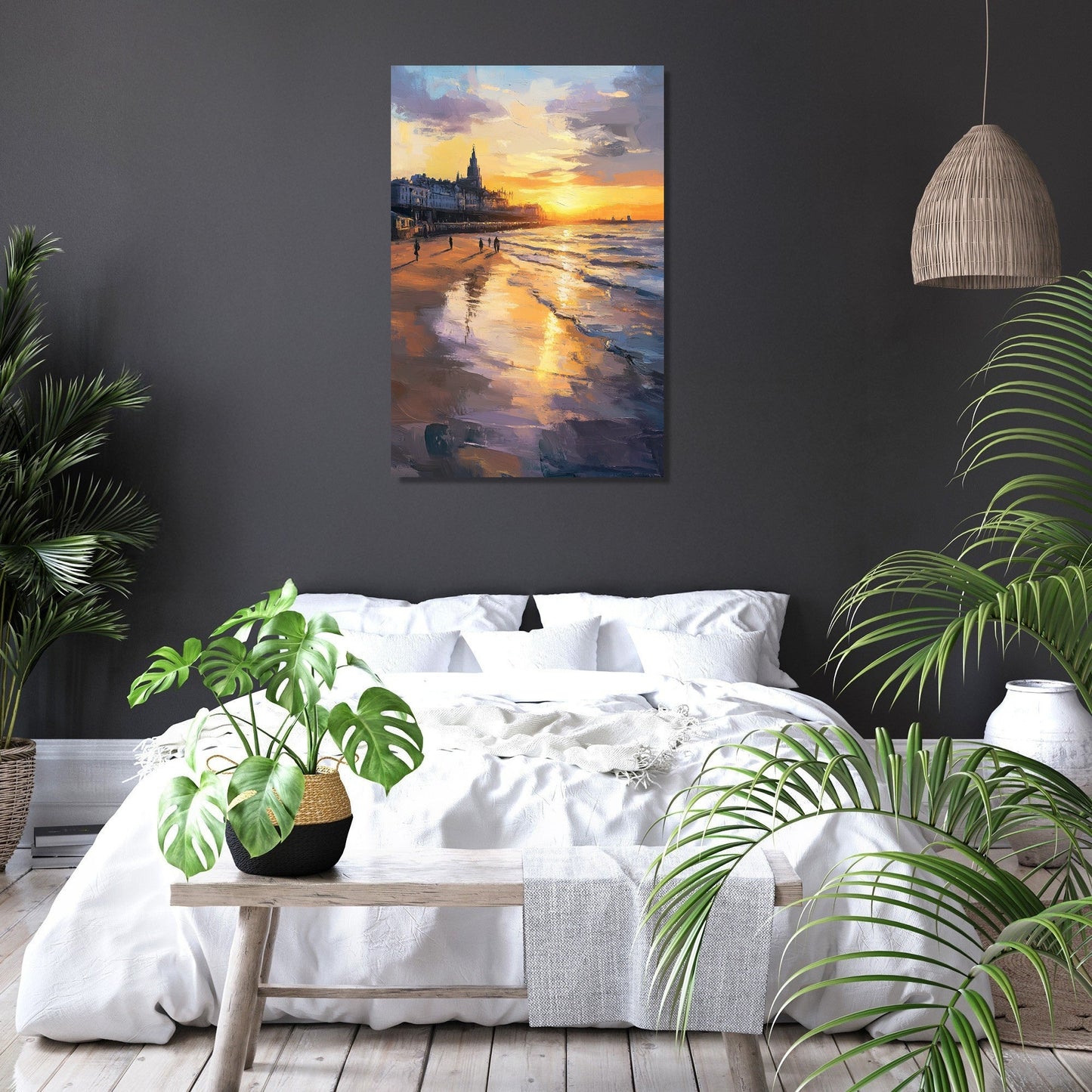 Nostalgic Aberdeen Sunset Canvas