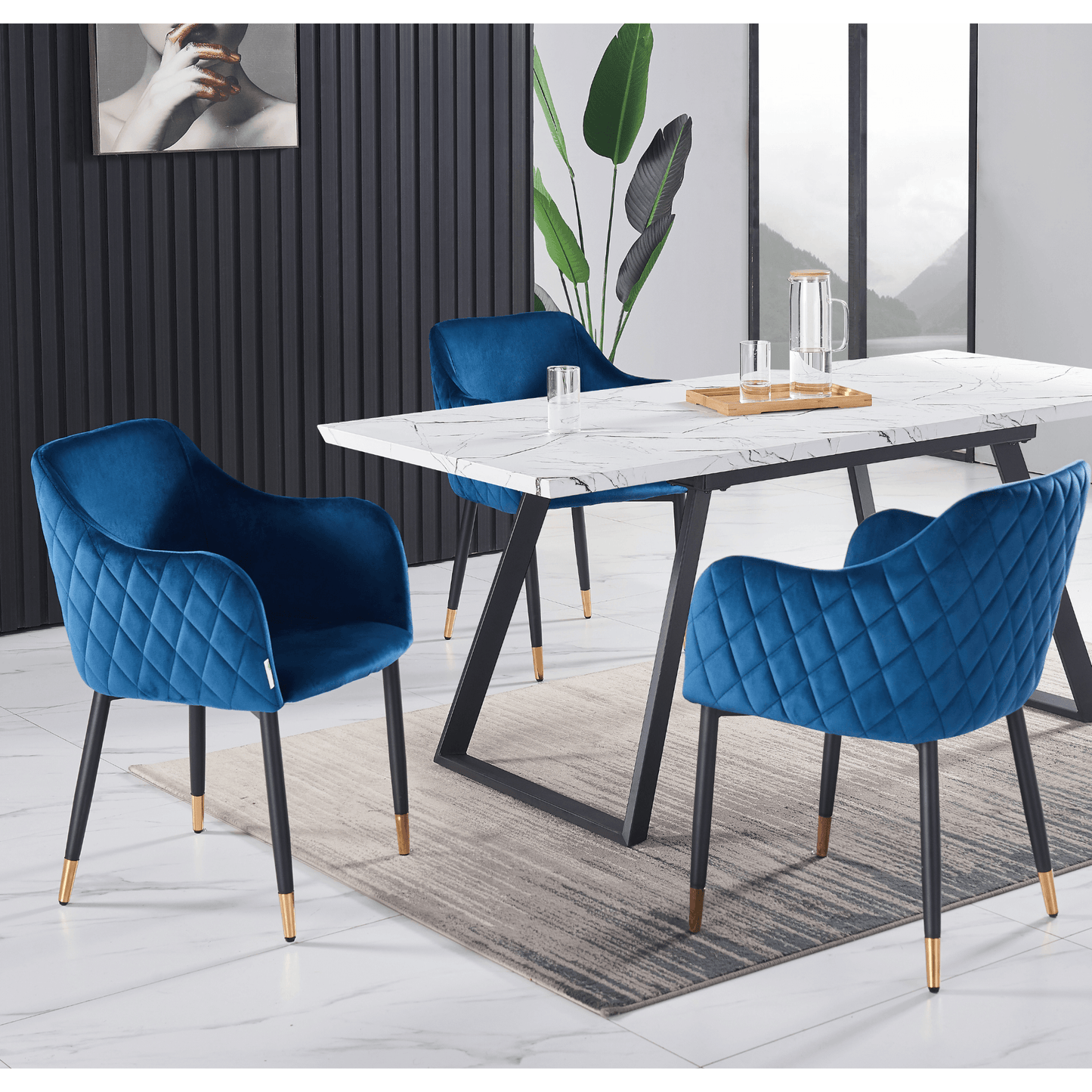 Verona LUX velvet dining chair