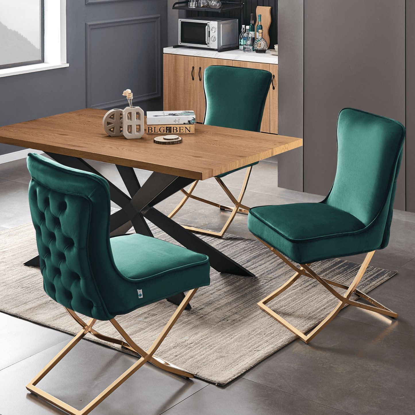 Trafalgar Velvet Dining Chair