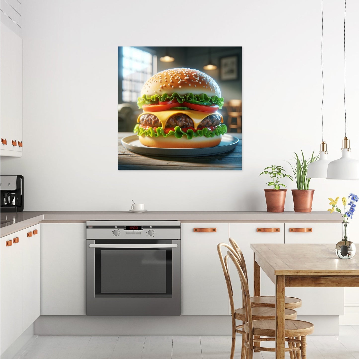 Gourmet Burger Delight Canvas