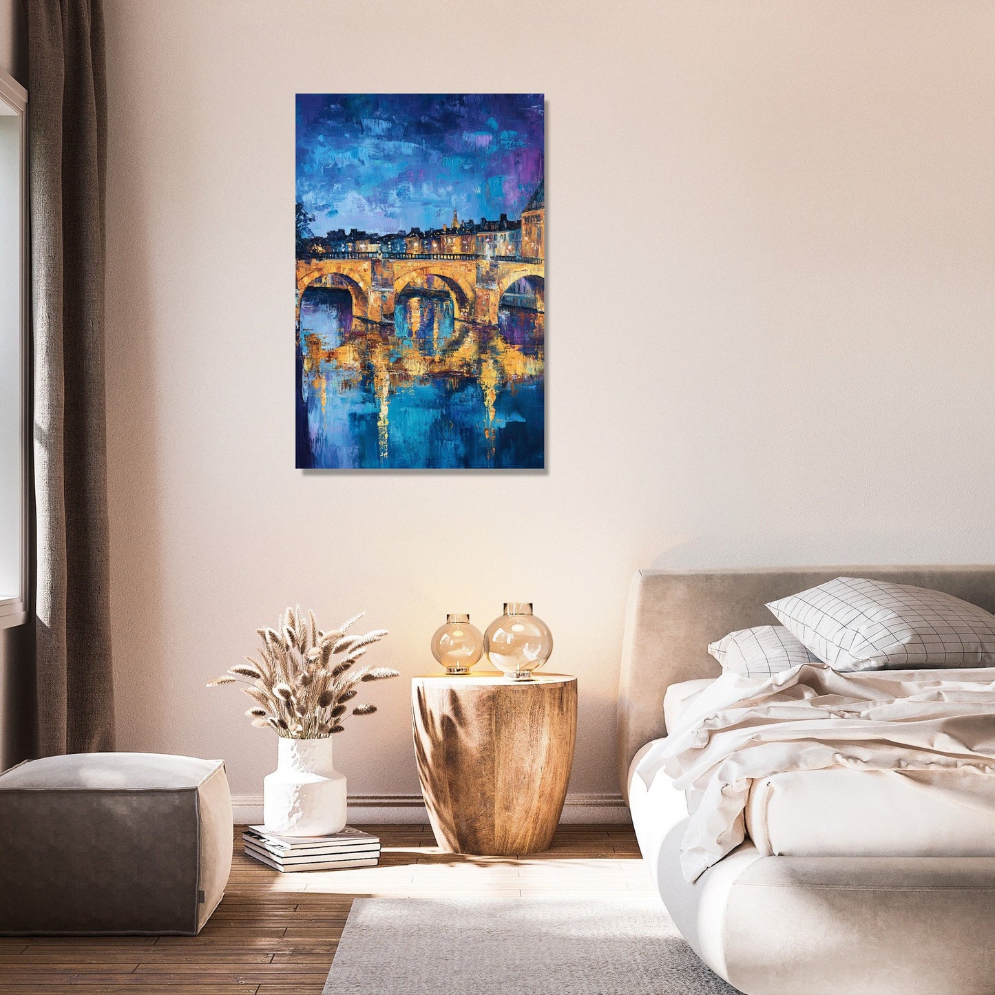 Pont Neuf Night Canvas