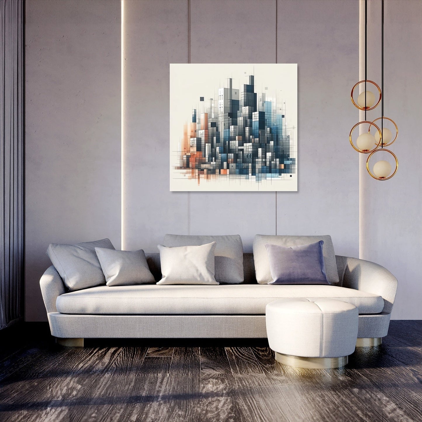 Cityscape Harmony Canvas
