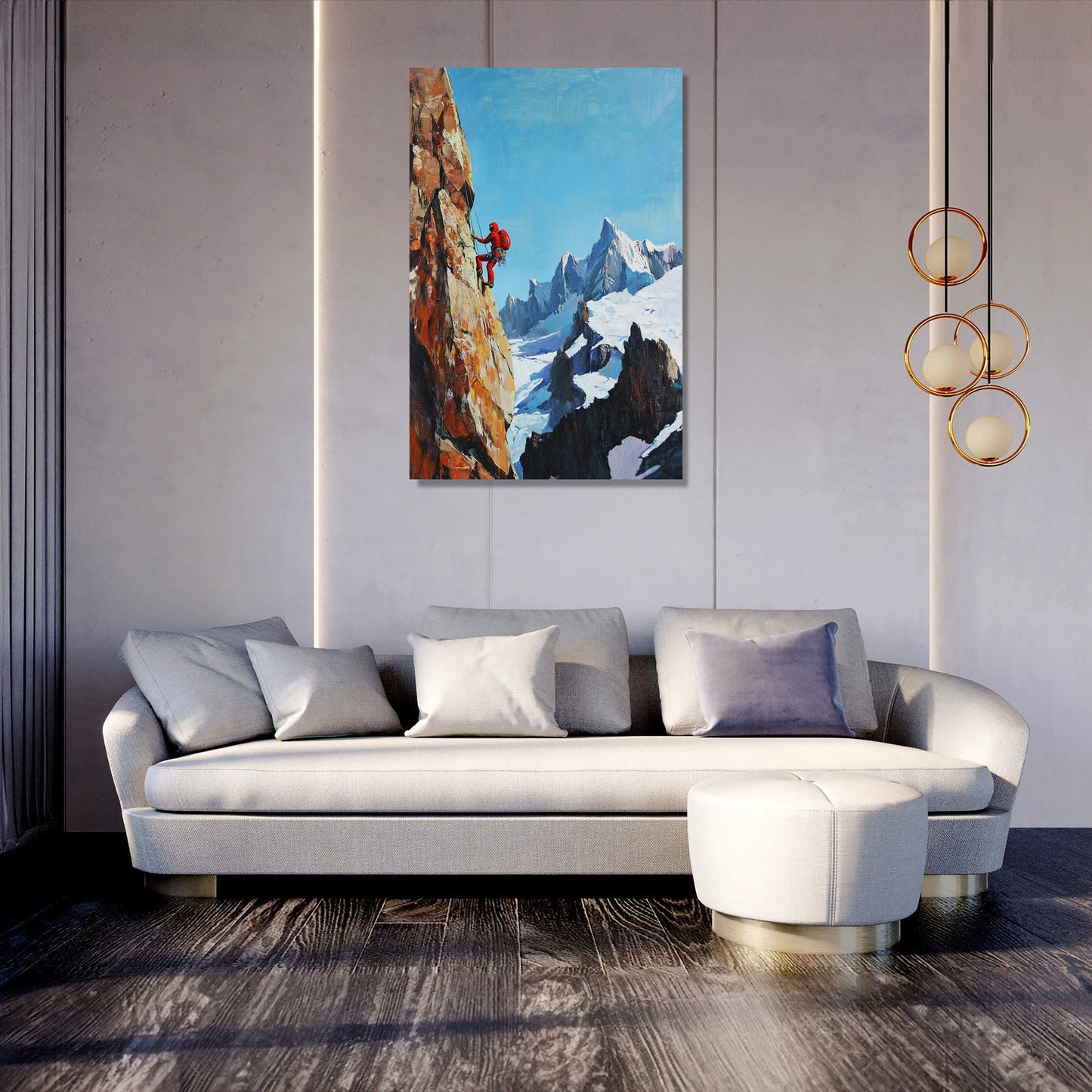 Climber's Ascent Canvas
