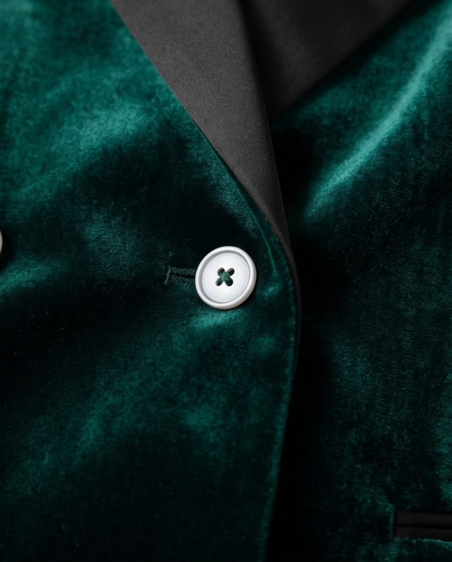 Green Double Breasted Dinner Jacket
