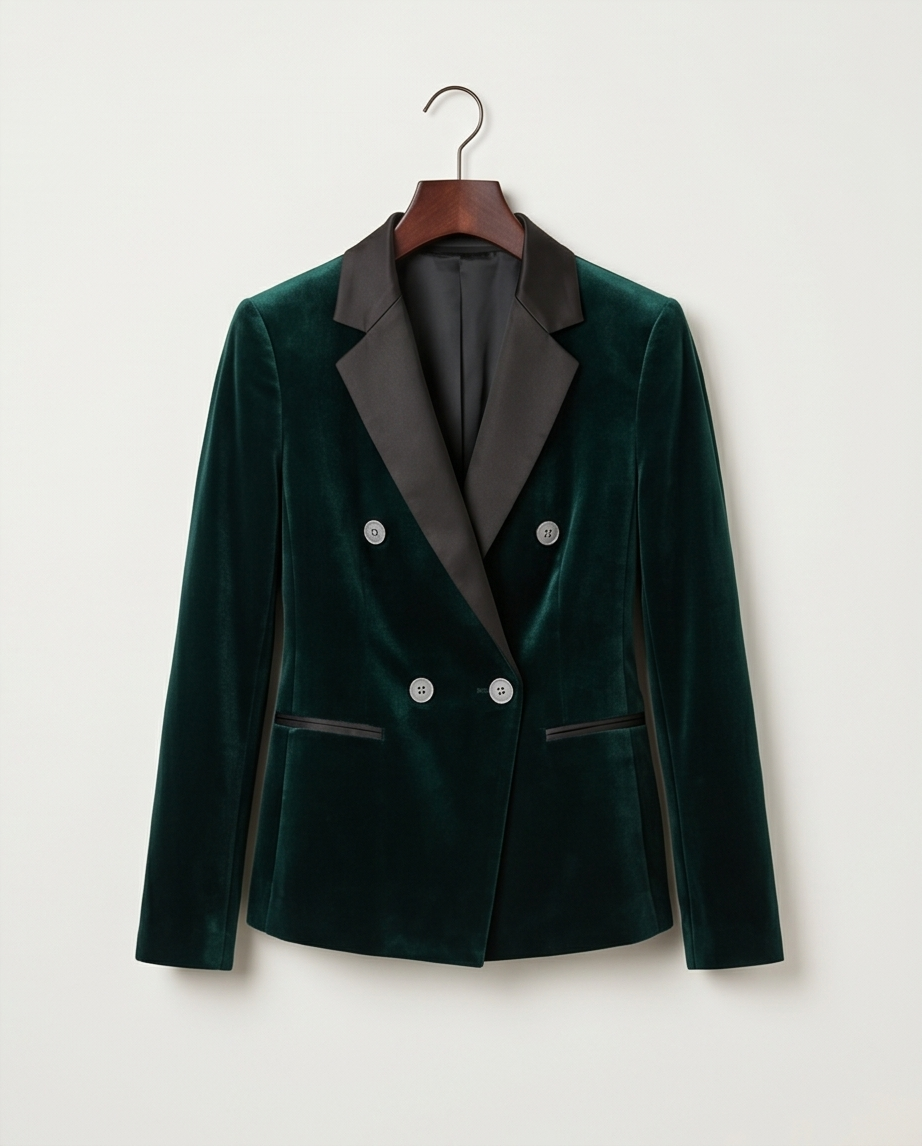 Green Double Breasted Dinner Jacket