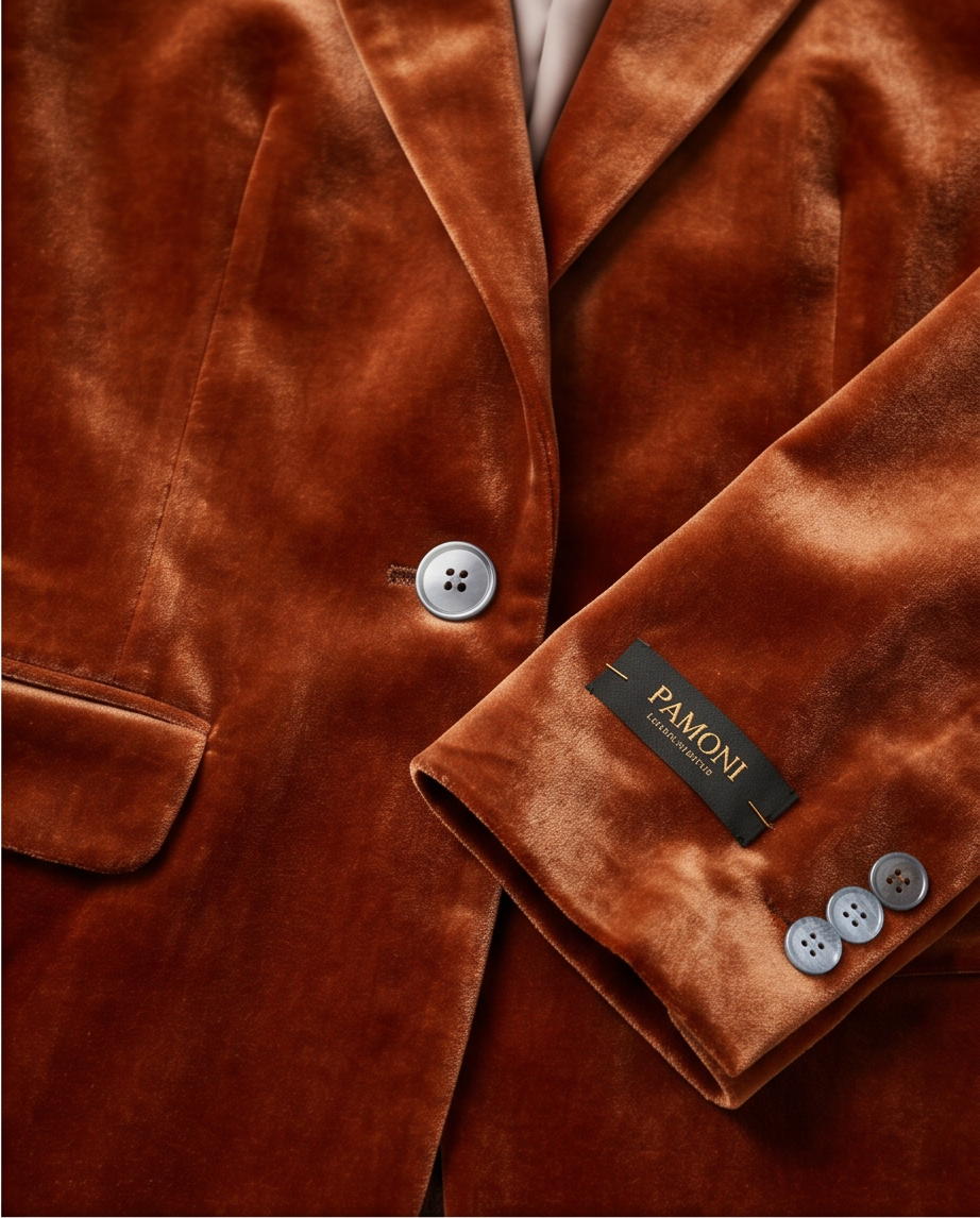 Camel Velvet Blazer