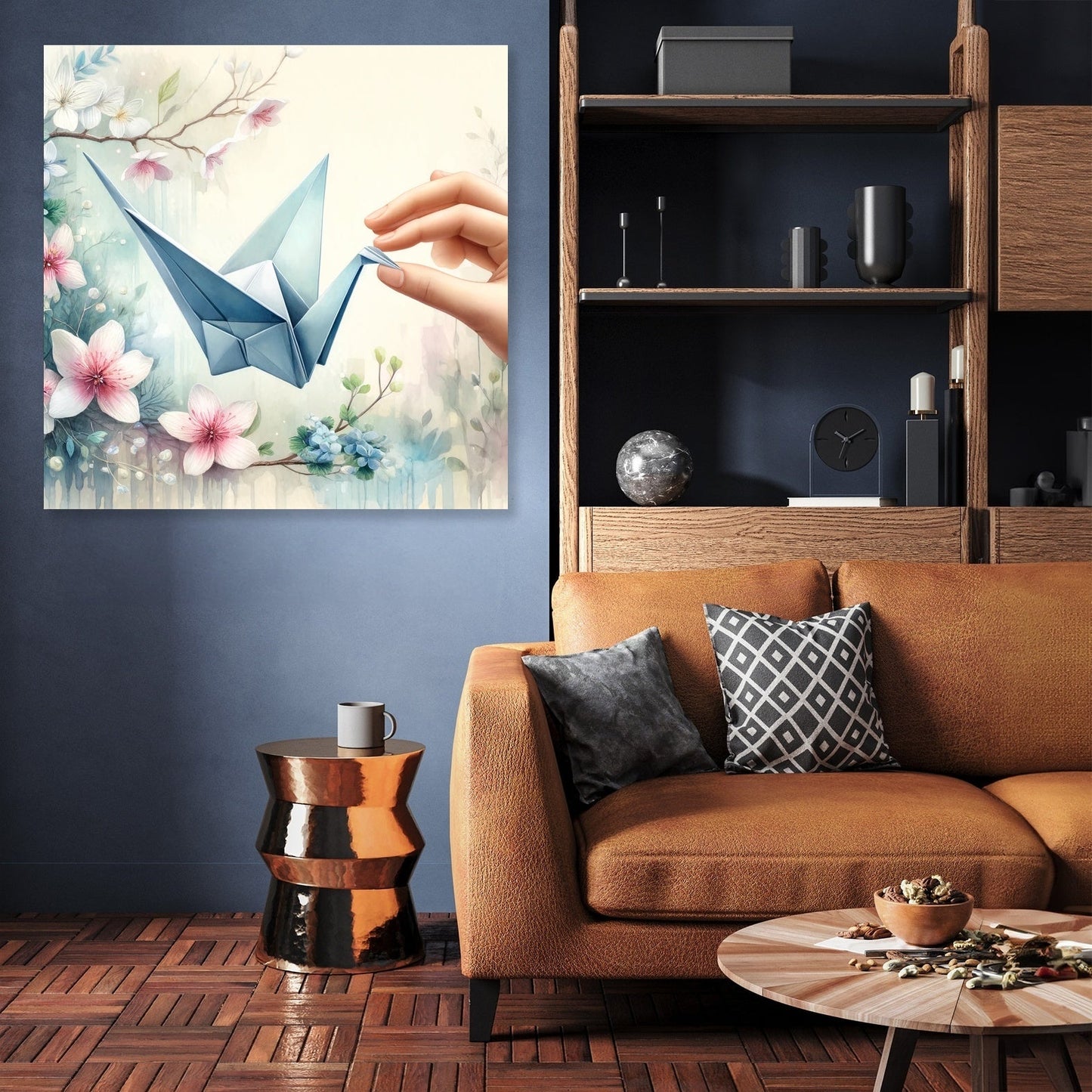Origami Serenity Canvas