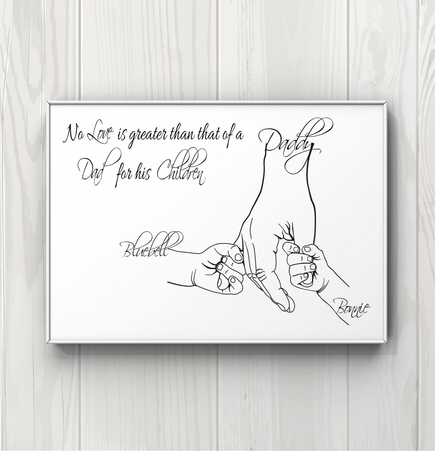 Personalised printed gift for Daddy