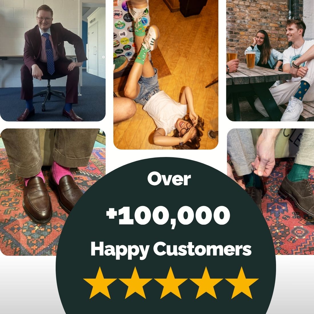 Superior Style Sock Box - 6 Pairs of Bamboo Socks (His)