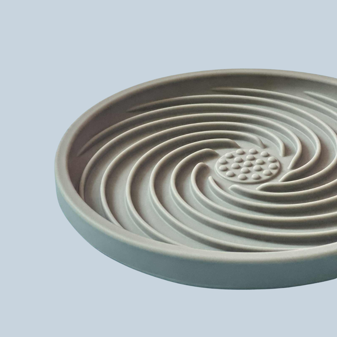 Slow & Steady - 2-in-1 Slow Feeder Bowl & Lick Mat | Calmer Mealtimes | Tail Tips UK