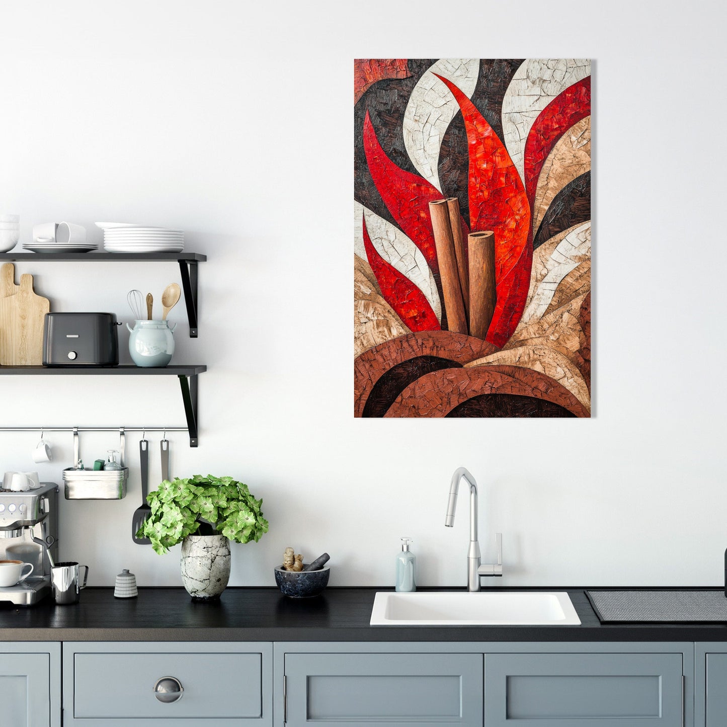 Geometric Spice Canvas