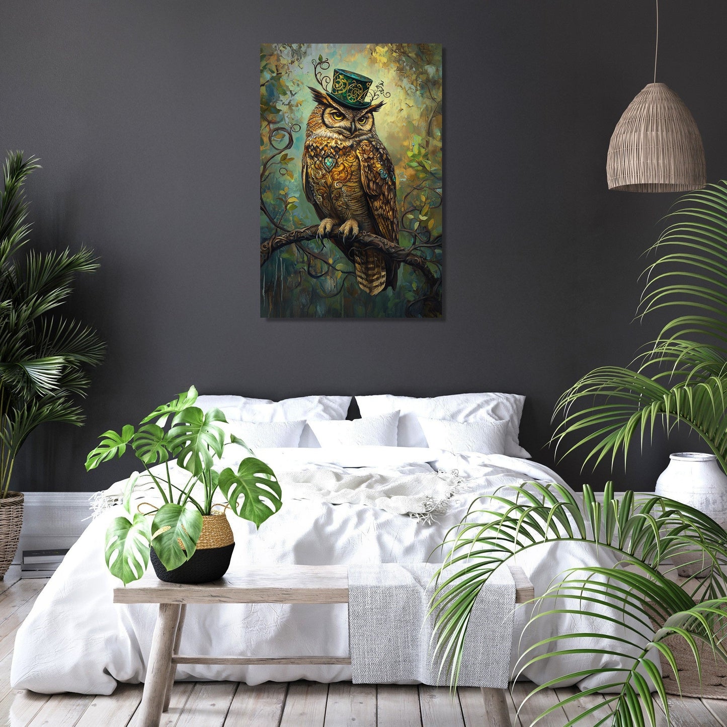 Celtic Owl Canvas