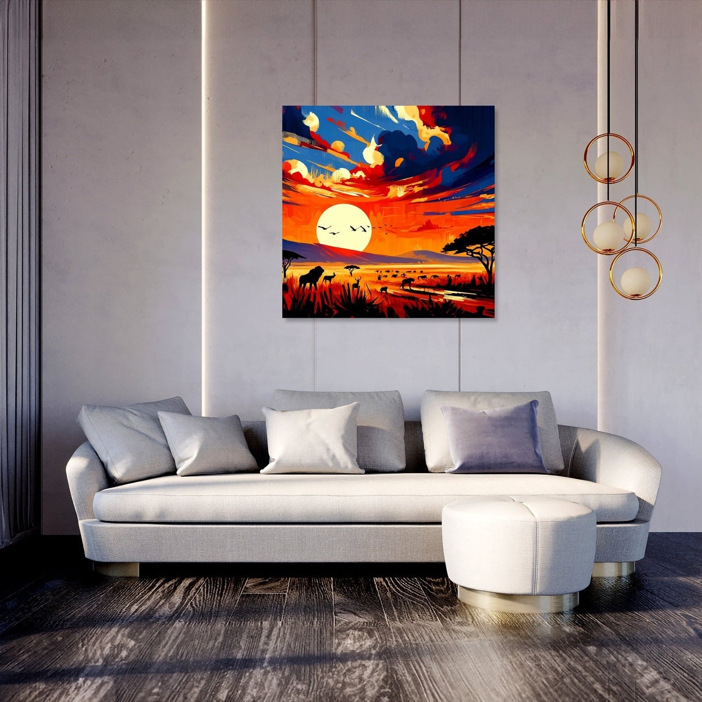 Serengeti Sunrise Canvas