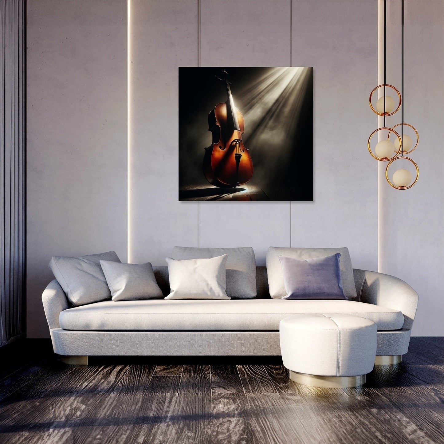 Cello's Shadow Canvas