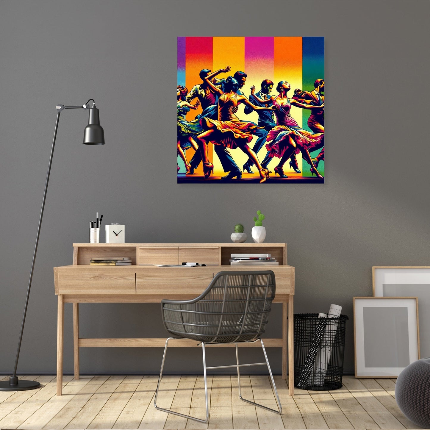 Vibrant Dance Spectrum Canvas