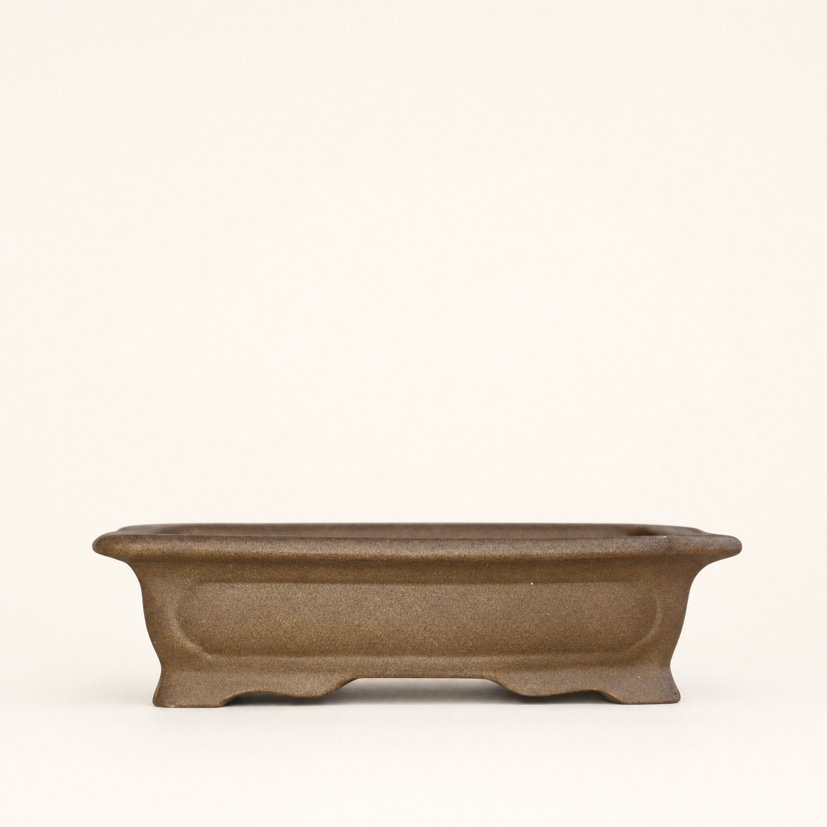 17cm Premium Unglazed Bonsai Pot | Rectangle | 17cm x 13cm x 5cm | Brown