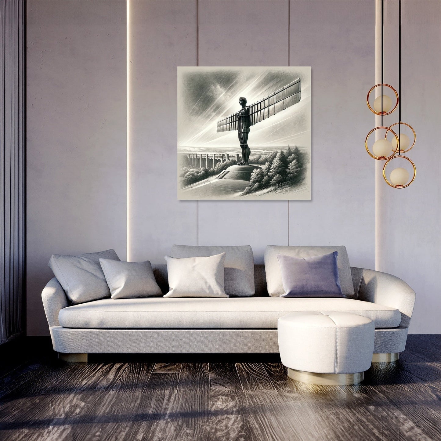 Newcastle Angel of the North Classic Vision Canvas