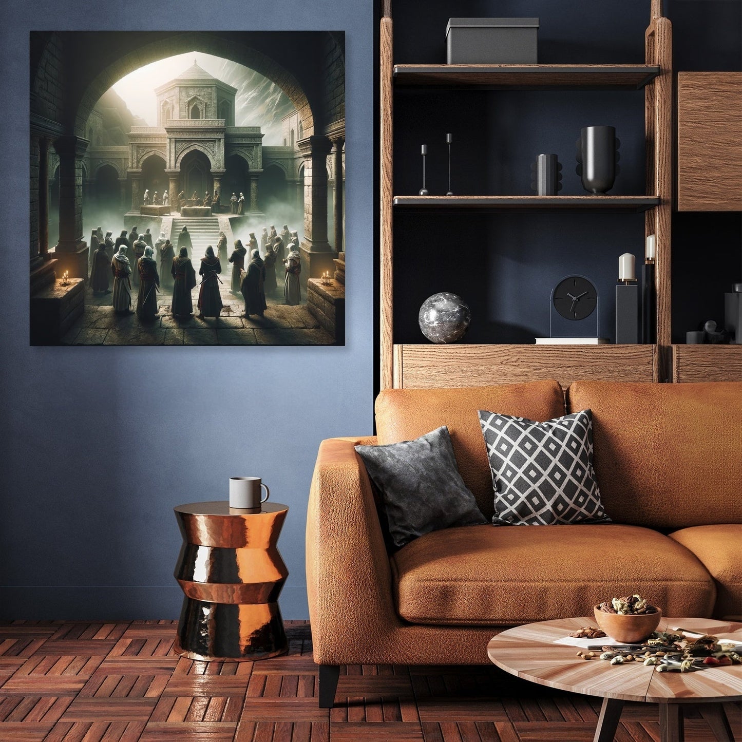 Monastery Shadows Canvas