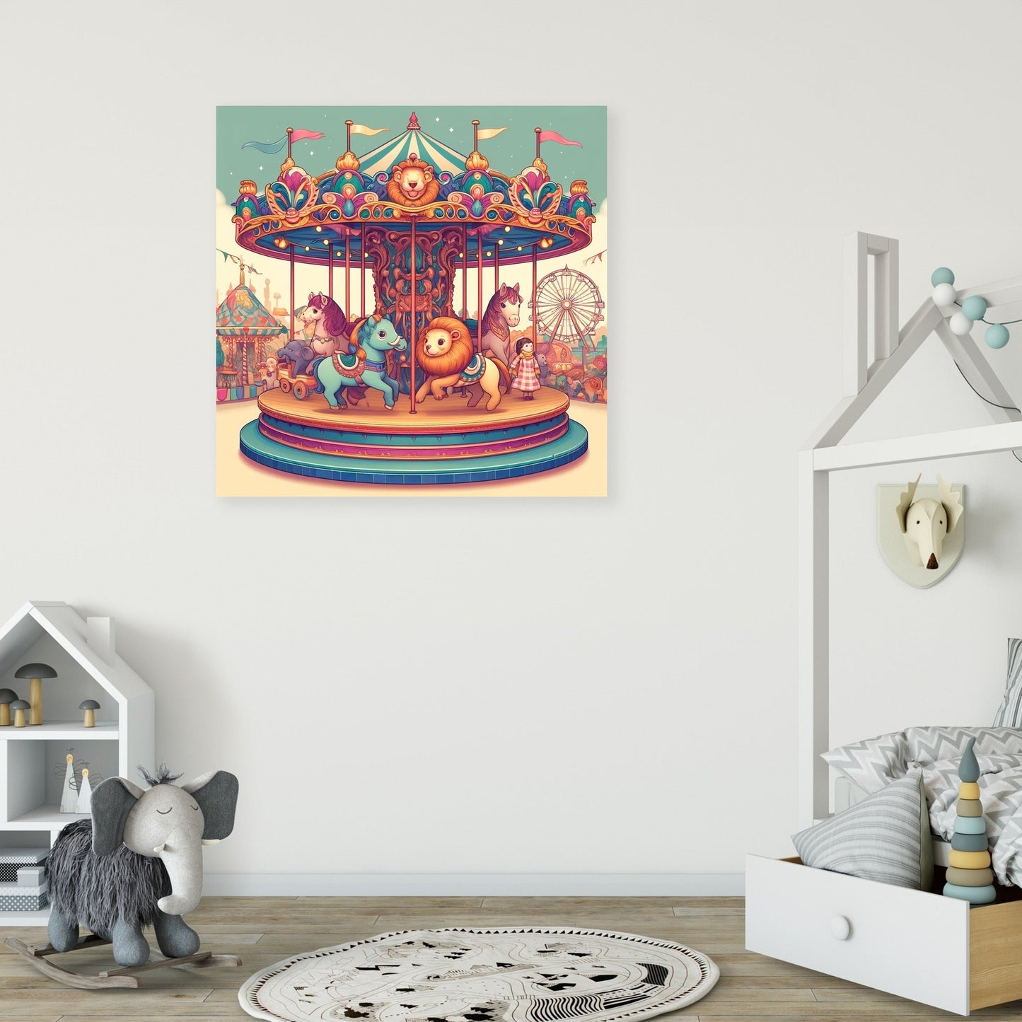 Carnival Carousel Canvas