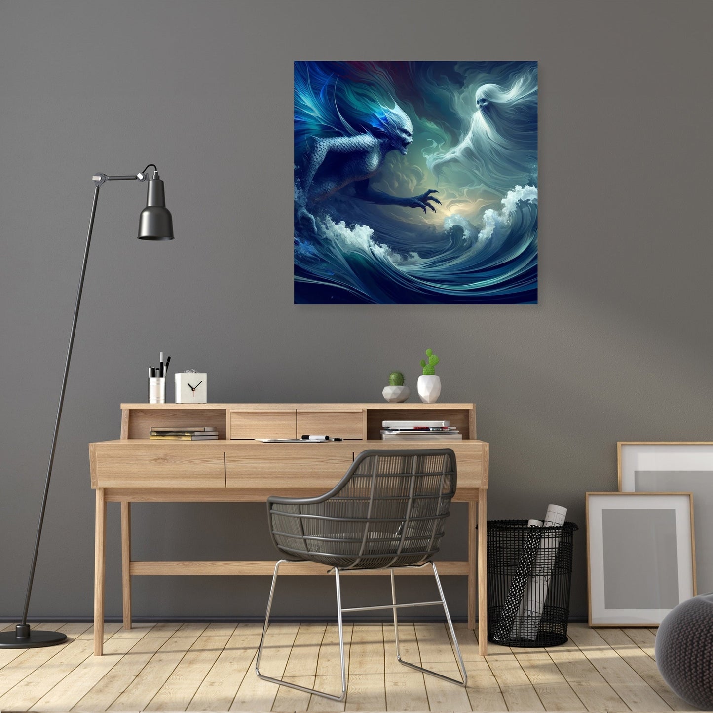 Stormy Seas Confrontation Canvas